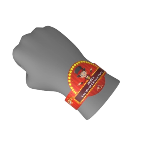 Carnival Circus Theme Wristband – Plain or Personalized